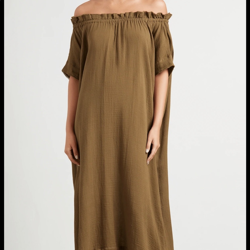 Mikoh Gauze Off the shoulder coverup/dress Size L/3